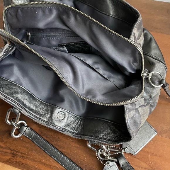 Coach | Silver Fabric Purse - Picture 6 of 7